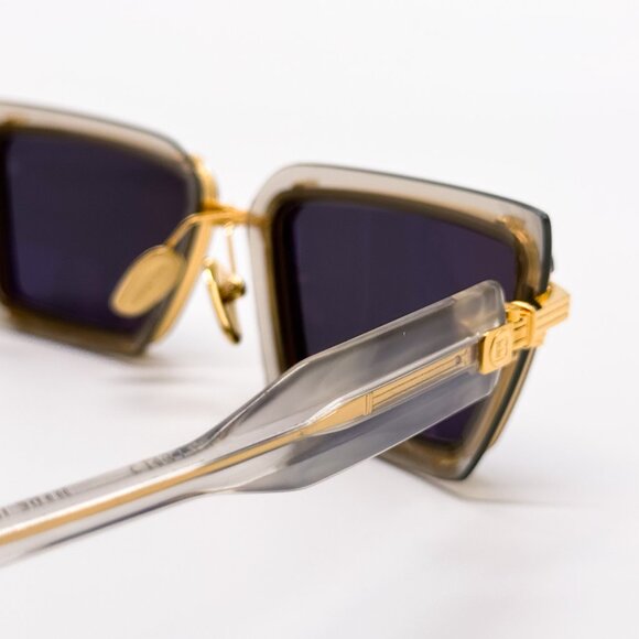 NEW BALMAIN ADMIRABLE BPS-130B UNISEX GREY/GOLD SUNGLASSES BALMAIN - Picture 11 of 16